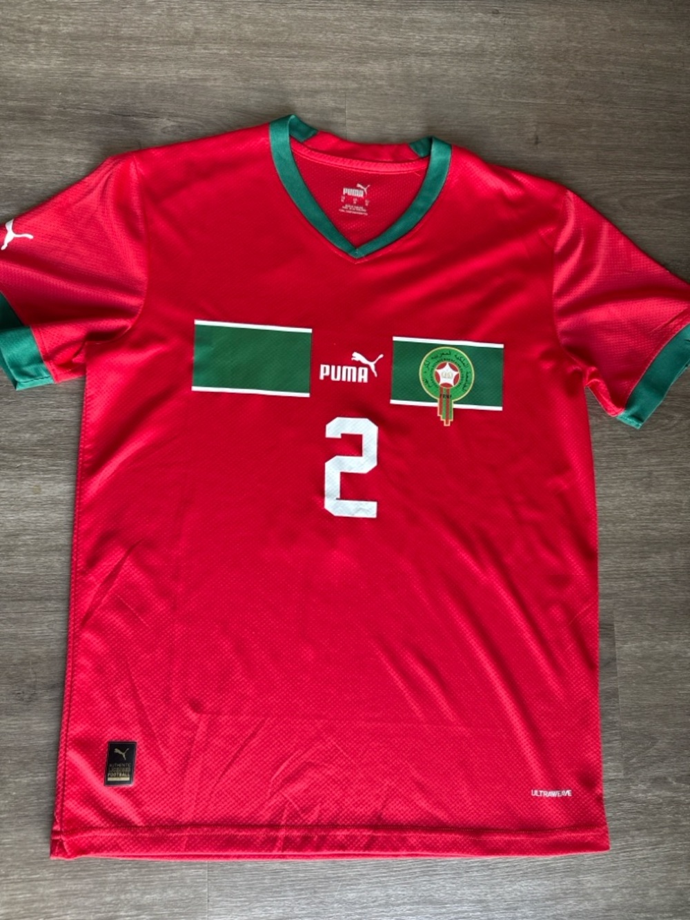 NWOT Morocco Hakimi #2 Fan Jersey Size M